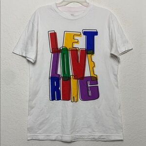 ✅Men LET LOVE RING Tee Shirt Size M